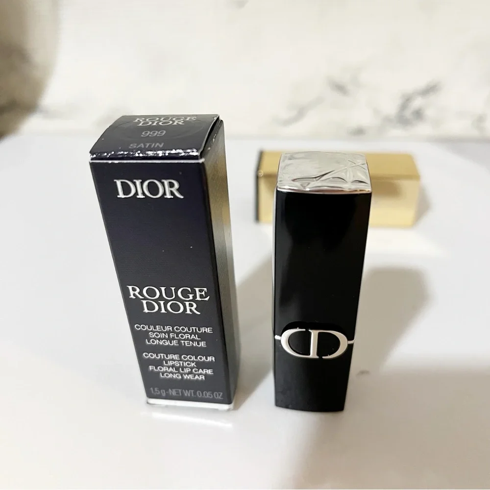 Dior Rouge Lipstick Color 999 Red Satin • Travel Size
